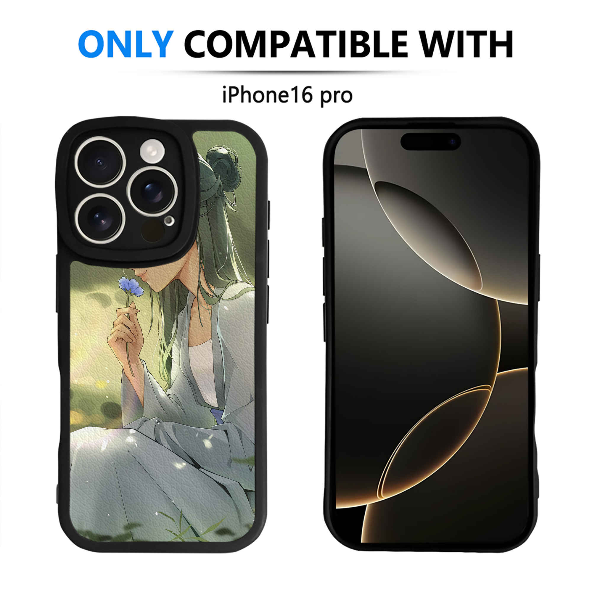 （画像用） 薬屋のひとりごと The Apothecary Diaries 【iPhone 16シリーズ対応】シリコンスマホケース（レザー調） 材質：シリコン